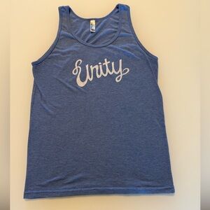 Unity Blue Cotton Tank Women’s Size Medium